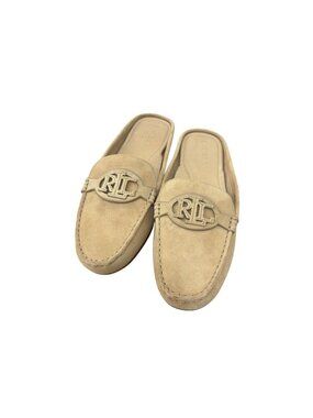 Lauren Ralph Lauren Brynn Mule Beige Suede Loafers Women’s Size 9.5 US